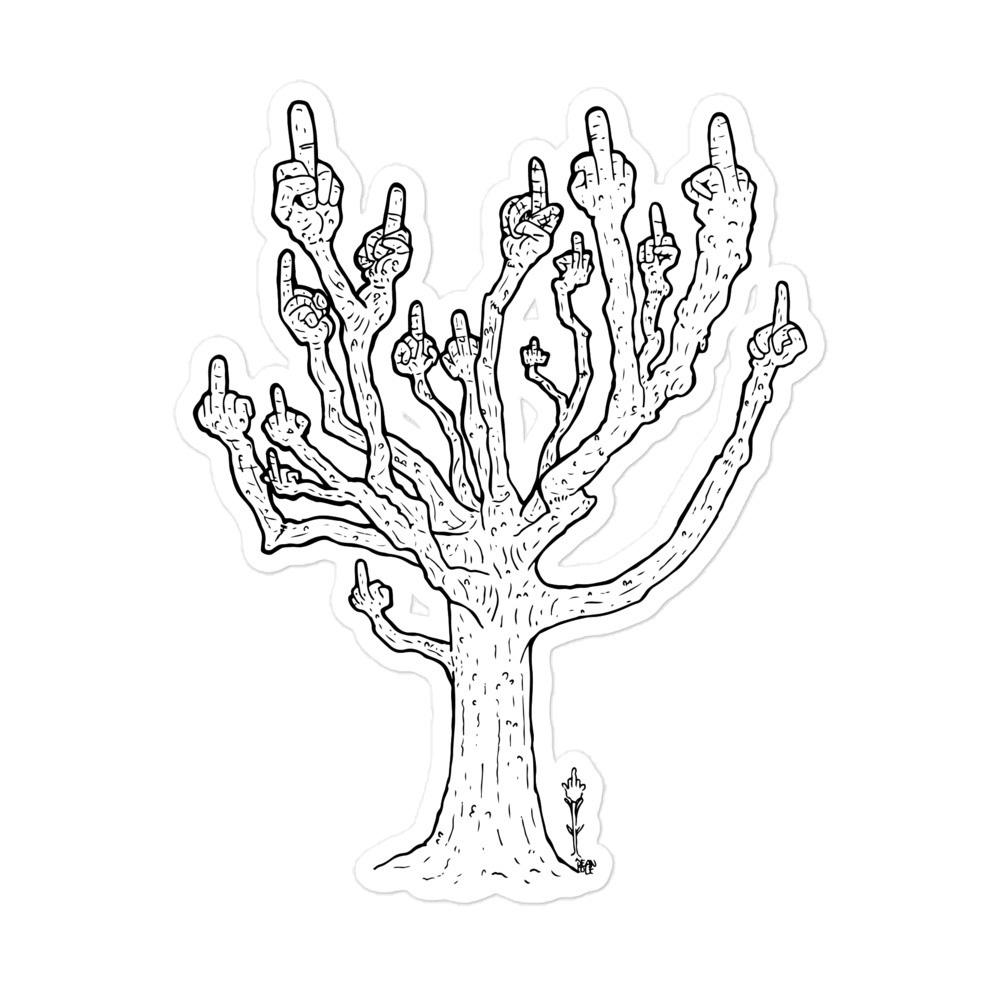 Tree of Giving Zero Fucks – Sticker
