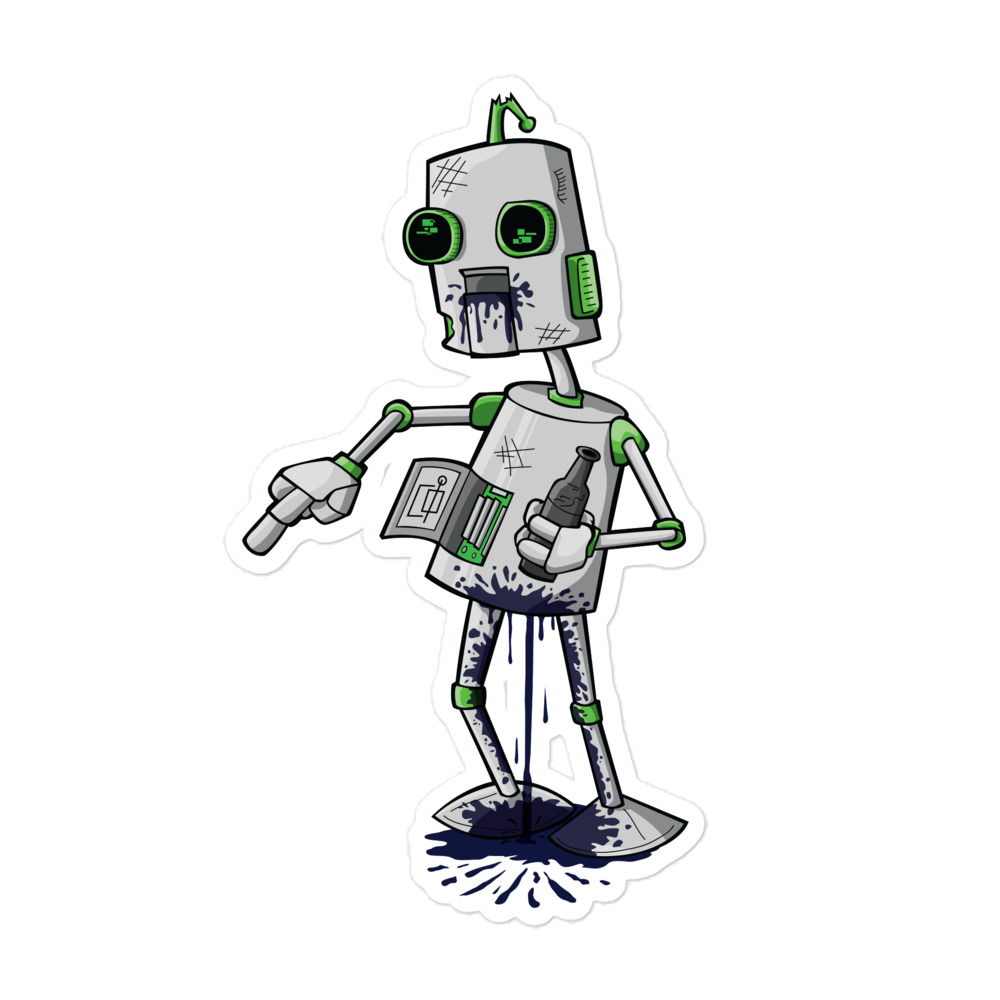 Drunk Bot – Sticker