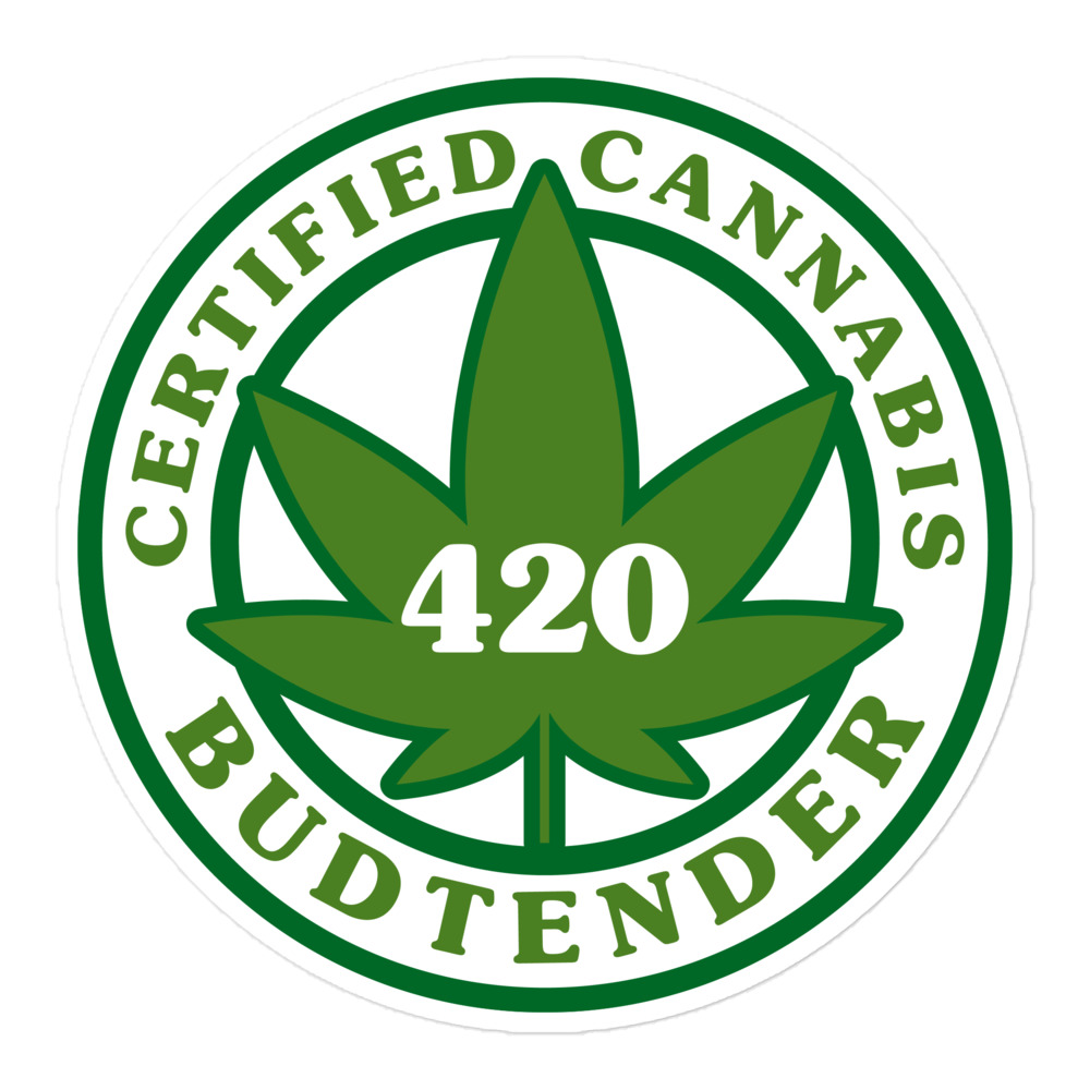 Certified Budtender – Bubble-free Sticker