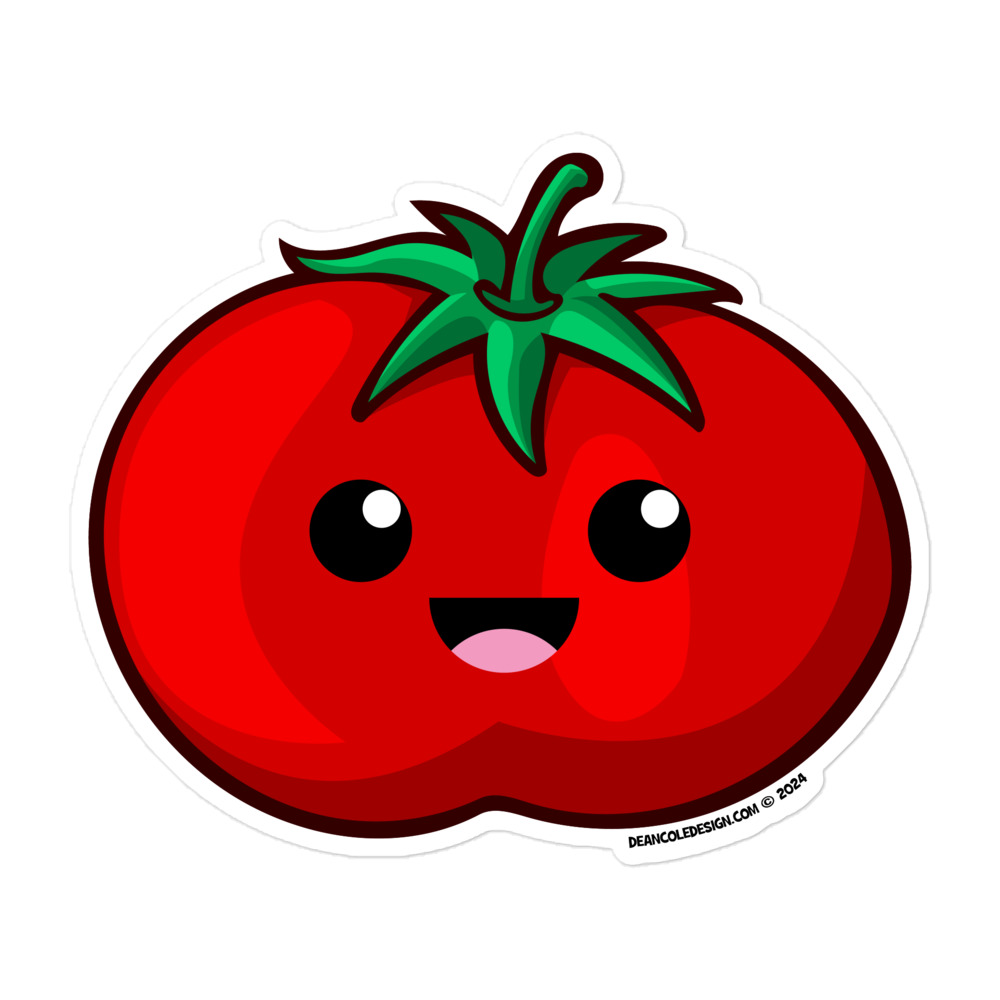 Kawaii Tomato – Bubble-free Sticker