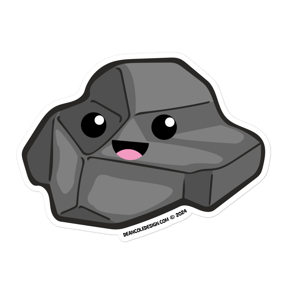 Kawaii Rock – Bubble-free Sticker