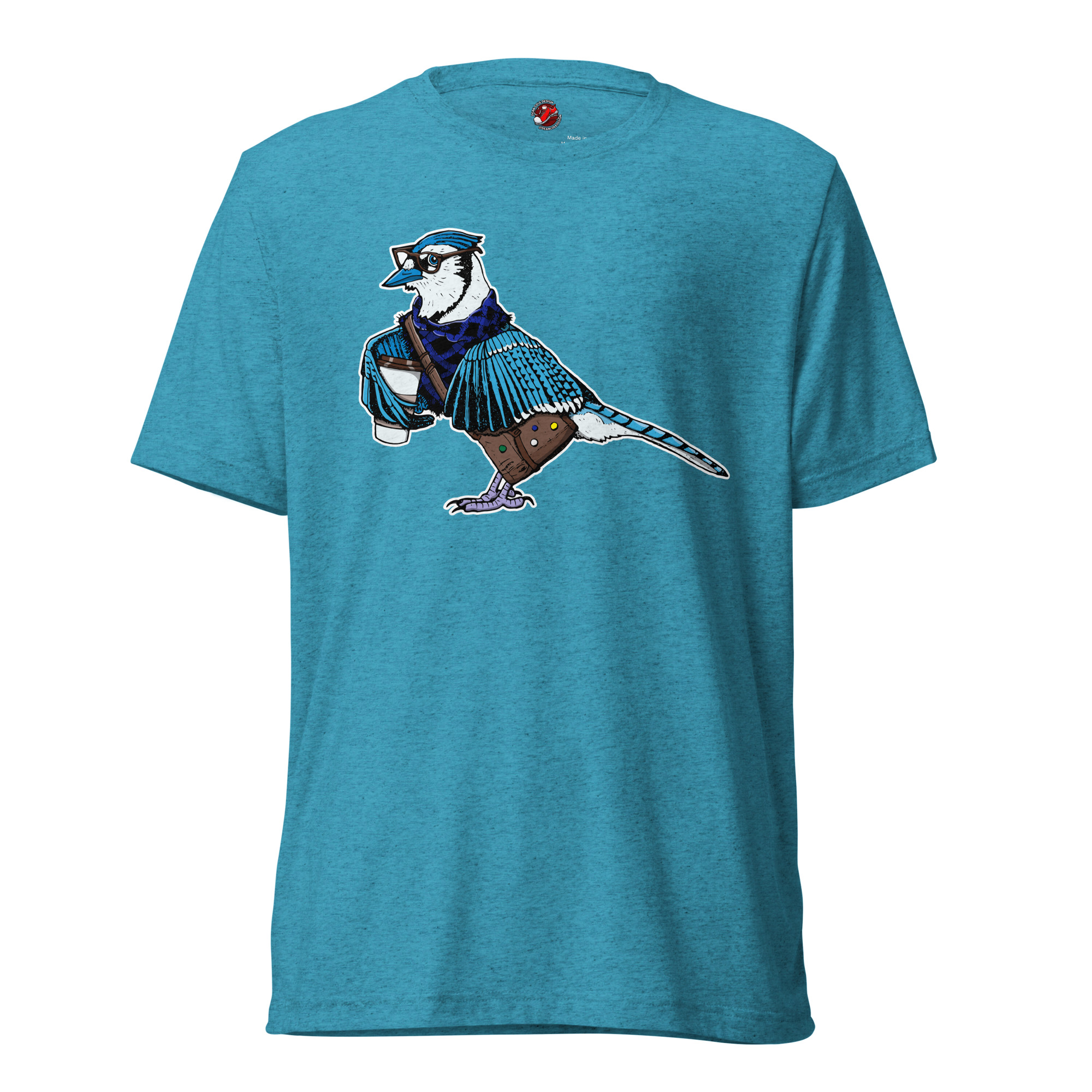Hipster Blue Jay – Unisex T-Shirt